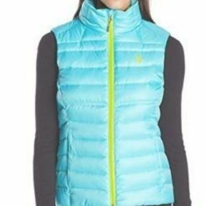 SPYDER Prymo Puffer Vest SZ S, M Teal Blue